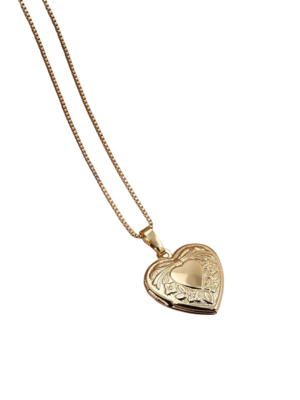 Vintage Style Gold Heart Locket - New
